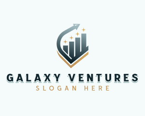 Venture Capital Arrow Graph logo design