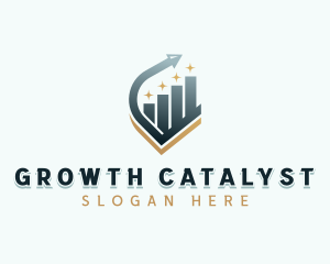 Venture Capital Arrow Graph logo design