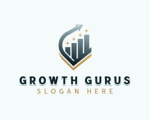 Venture Capital Arrow Graph logo design