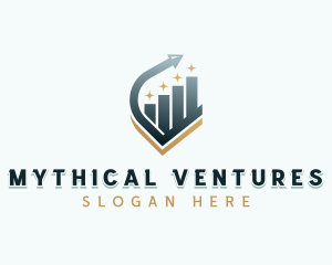 Venture Capital Arrow Graph logo design