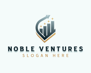 Venture Capital Arrow Graph logo design