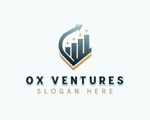 Venture Capital Arrow Graph logo design