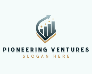 Venture Capital Arrow Graph logo design