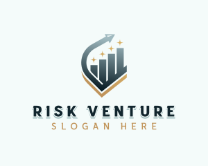 Venture Capital Arrow Graph logo design