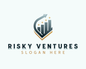 Venture Capital Arrow Graph logo design