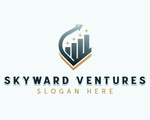 Venture Capital Arrow Graph logo design