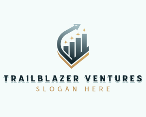 Venture Capital Arrow Graph logo design