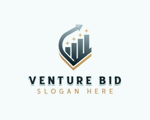 Venture Capital Arrow Graph logo design