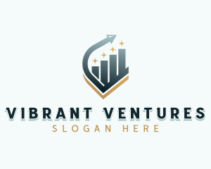 Venture Capital Arrow Graph logo design