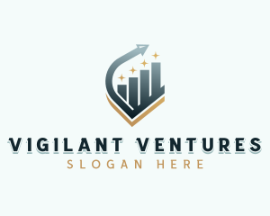 Venture Capital Arrow Graph logo design