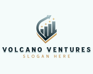 Venture Capital Arrow Graph logo design