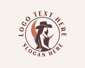 Cowgirl Woman Rodeo logo