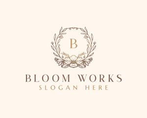 Frame Flower Floral logo design