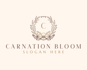 Frame Flower Floral logo design