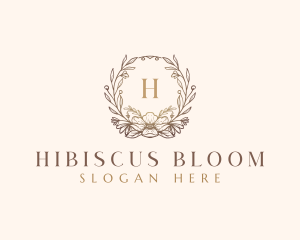 Frame Flower Floral logo design