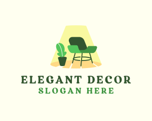 Chair Interior Furniture logo design