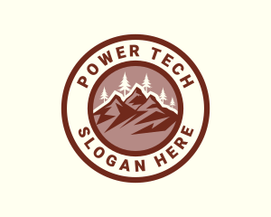 Mountain Summit Scenery Logo