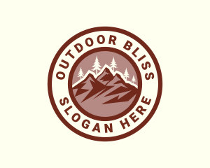 Mountain Summit Scenery logo design