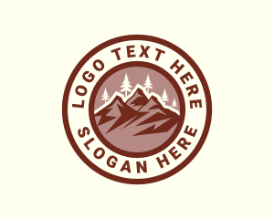 Slope - Mountain Summit Scenery logo design