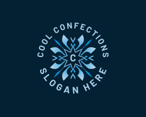 Cold Ice Snowflake logo