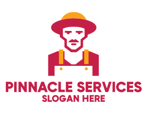 Hipster Organic Farmer logo