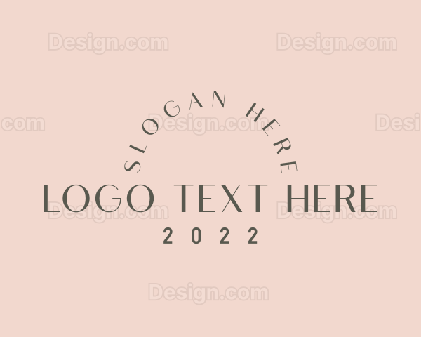 Elegant Wordmark Arch Logo