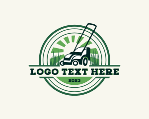 Lawn Mower Yard Landscaping logo