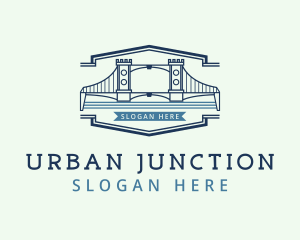 Urban Bridge Infrastructure logo design