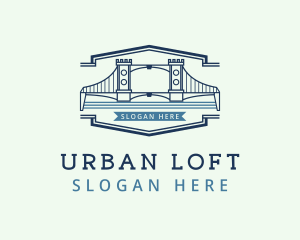 Urban Bridge Infrastructure logo design