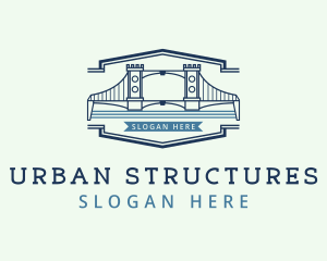 Urban Bridge Infrastructure logo design