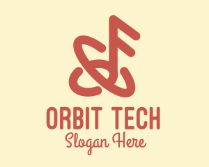 Orbit Musical Note logo design