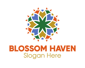 Festive Floral Pattern logo design