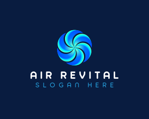 HVAC Fan Cooling logo design