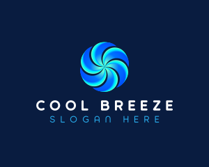 HVAC Fan Cooling logo design