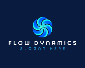 HVAC Fan Cooling logo design