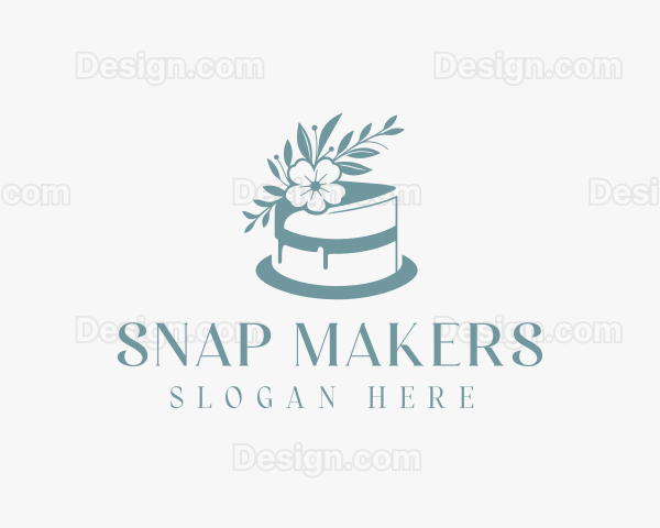 Flower Baking Cake Logo