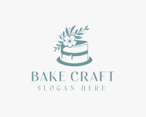 Flower Baking Cake logo design