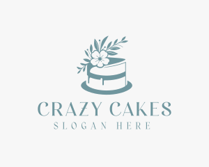 Flower Baking Cake logo design