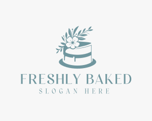 Flower Baking Cake logo design