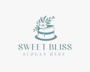 Flower Baking Cake logo design