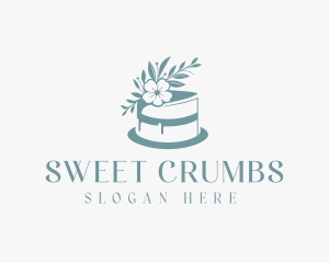 Flower Baking Cake logo design