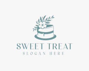 Flower Baking Cake logo design