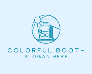 Blue Ticket Booth logo design