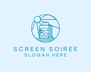 Blue Ticket Booth logo design