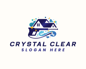  Wave Pressure Wash Cleaning logo design