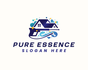  Wave Pressure Wash Cleaning logo design