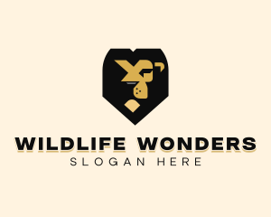 Wildlife Feline Lion logo design