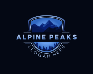 Mountain Outdoor Alpine logo design