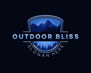 Mountain Outdoor Alpine logo design