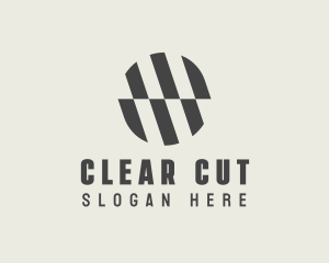 Illusion Striped Circle logo design